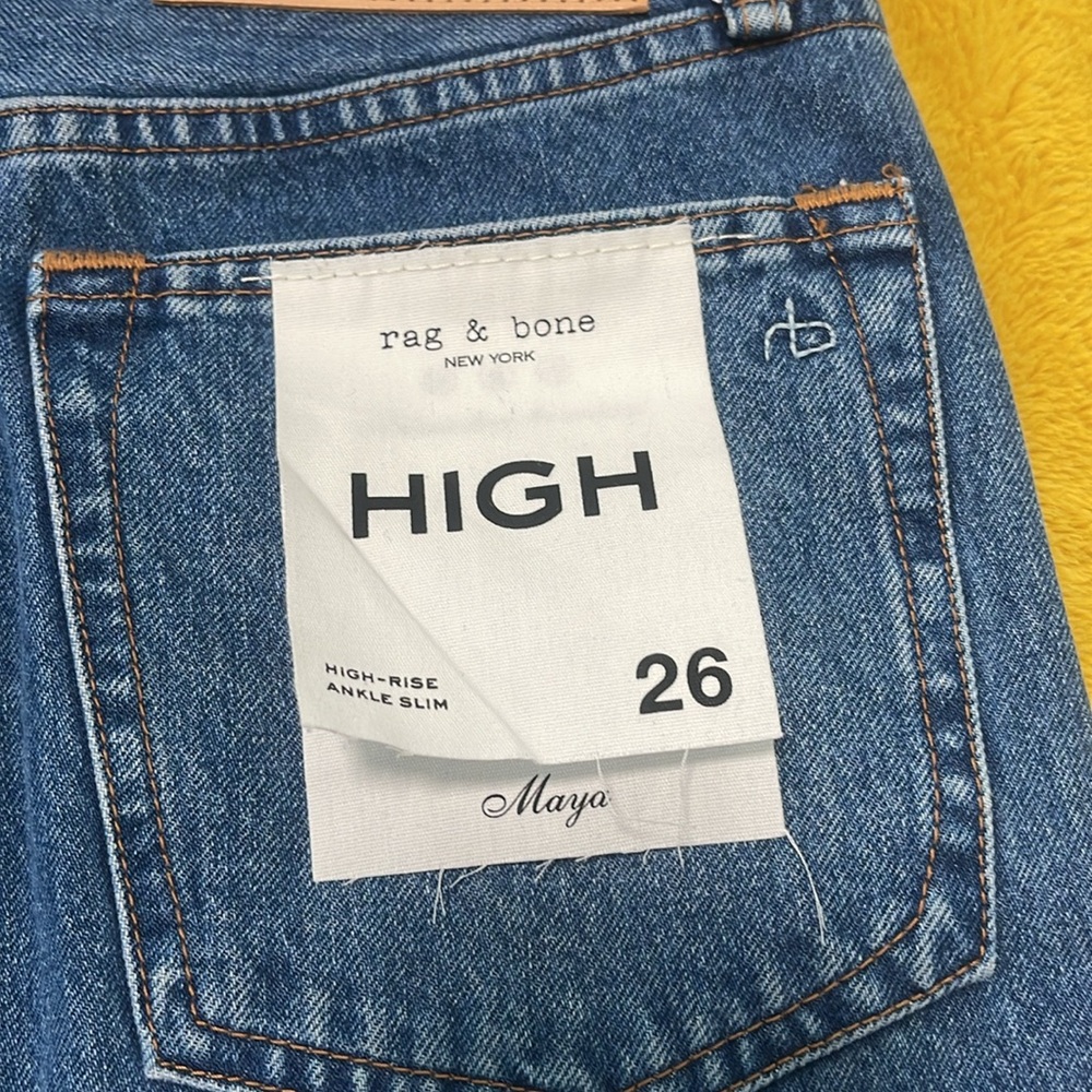 rag & bone Maya High Rise Ankle Slim Jean - Picture 5 of 9